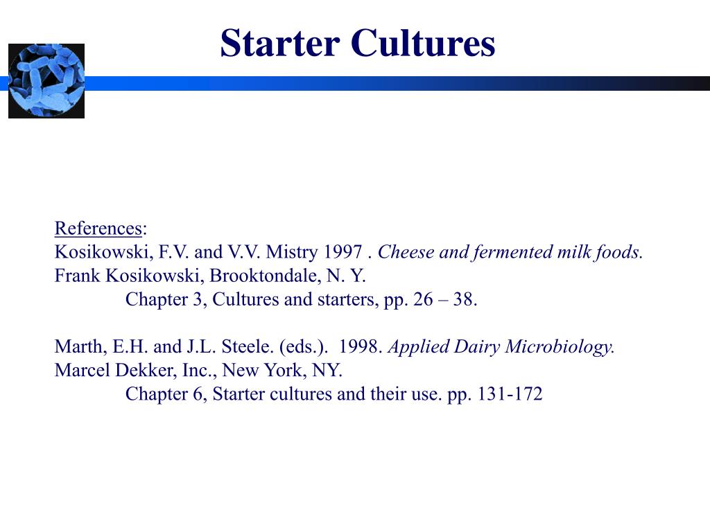 PPT - Starter Cultures PowerPoint Presentation, free download - ID:770503